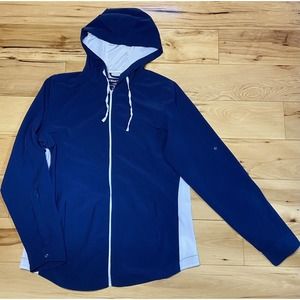 West Marine Del Sol Hoodie Zip Jacket Windbreaker Womens Large Wicking UPF 30+